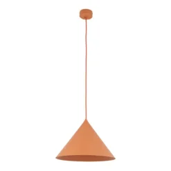 Lampade A Sospensione-Selezionato da Mazzolaluce Lampada a sospensione cono 33 cm arancione di metallo