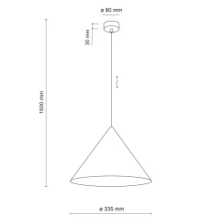 Lampade A Sospensione-Selezionato da Mazzolaluce Lampada a sospensione cono 33 cm arancione di metallo