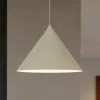 Lampade A Sospensione-Selezionato da Mazzolaluce Lampada a sospensione cono 26 cm verde in metallo per cucina