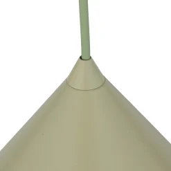 Lampade A Sospensione-Selezionato da Mazzolaluce Lampada a sospensione cono 26 cm verde in metallo per cucina
