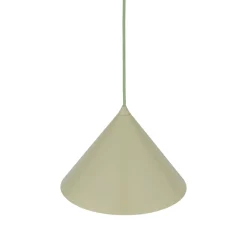 Lampade A Sospensione-Selezionato da Mazzolaluce Lampada a sospensione cono 26 cm verde in metallo per cucina