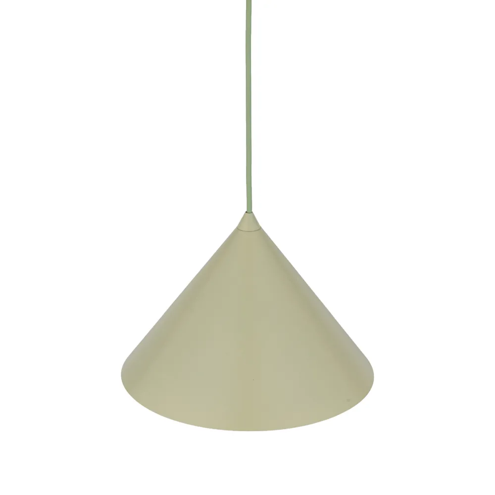 Lampade A Sospensione-Selezionato da Mazzolaluce Lampada a sospensione cono 26 cm verde in metallo per cucina
