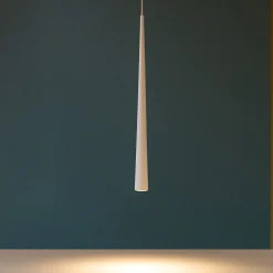 Lampade A Sospensione-Selezionato da Mazzolaluce Lampada a sospensione cono da incasso 5w 3000k metallo bianco