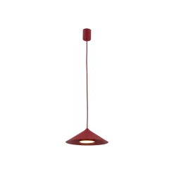 Lampade A Sospensione-Selezionato da Mazzolaluce Lampada a sospensione cono di metallo rosso 23 cm per isola cucina