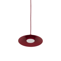 Lampade A Sospensione-Selezionato da Mazzolaluce Lampada a sospensione cono di metallo rosso 23 cm per isola cucina