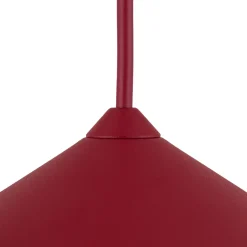 Lampade A Sospensione-Selezionato da Mazzolaluce Lampada a sospensione cono di metallo rosso 23 cm per isola cucina