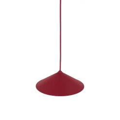 Lampade A Sospensione-Selezionato da Mazzolaluce Lampada a sospensione cono di metallo rosso 23 cm per isola cucina