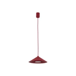 Lampade A Sospensione-Selezionato da Mazzolaluce Lampada a sospensione cono di metallo rosso 23 cm per isola cucina