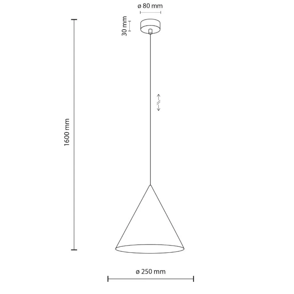 Lampade A Sospensione-Selezionato da Mazzolaluce Lampada a sospensione cono di metallo 26 cm marrone scuro per cucina