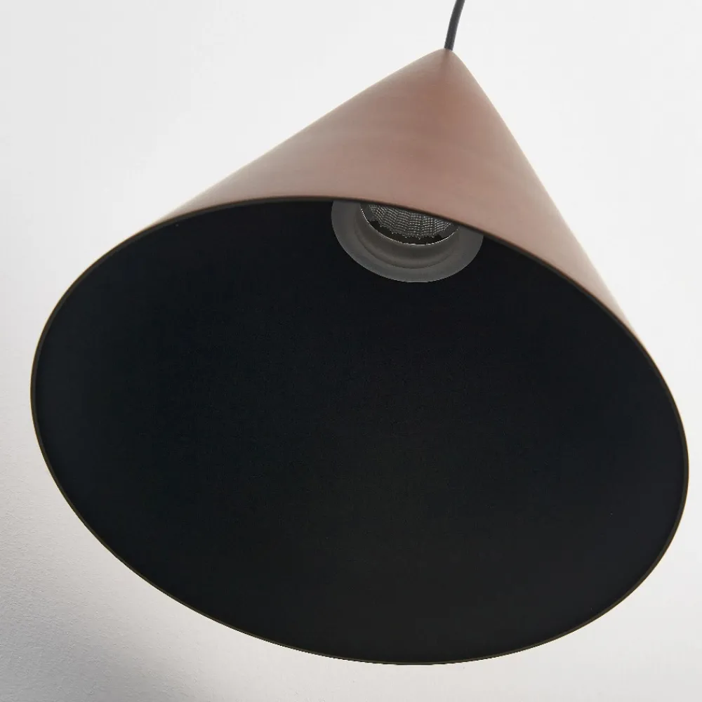 Lampade A Sospensione-Selezionato da Mazzolaluce Lampada a sospensione cono led dimmerabile colore rame