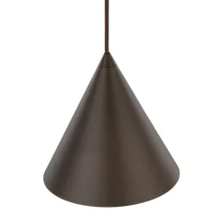 Lampade A Sospensione-Selezionato da Mazzolaluce Lampada a sospensione cono marrone 21 cm per isola cucina