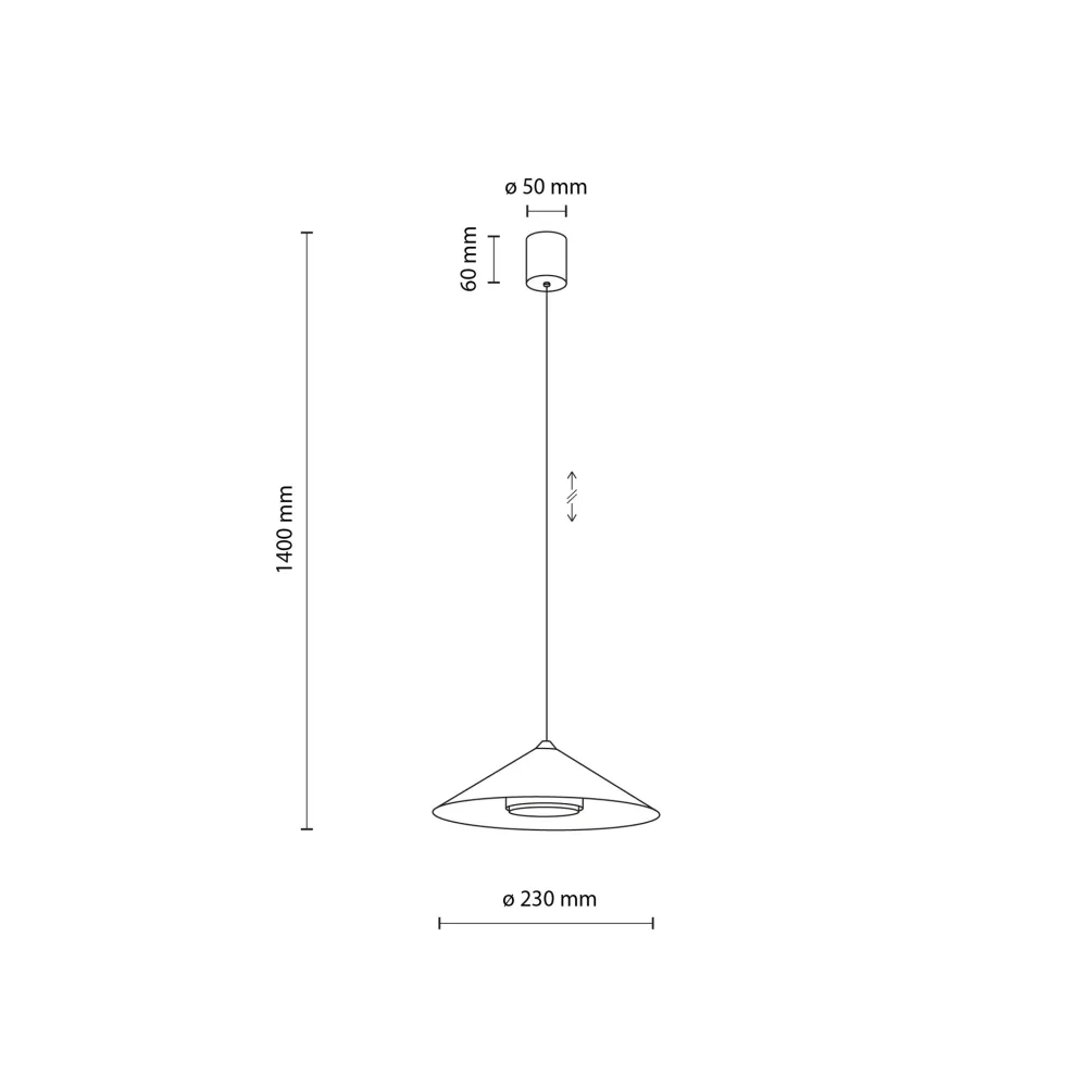 Lampade A Sospensione-Selezionato da Mazzolaluce Lampada a sospensione cono metallo marrone 23 cm per isola cucina
