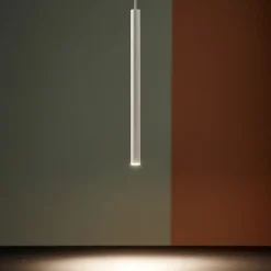 Lampade A Sospensione-Selezionato da Mazzolaluce Lampada a sospensione da comodino cilindro bianco per camera da letto