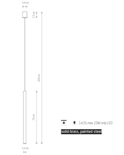 Lampade A Sospensione-Selezionato da Mazzolaluce Lampada a sospensione da comodino cilindro bianco per camera da letto