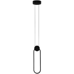 Lampade A Sospensione-Selezionato da Mazzolaluce Lampada a sospensione da comodino camera da letto nera led 3000k
