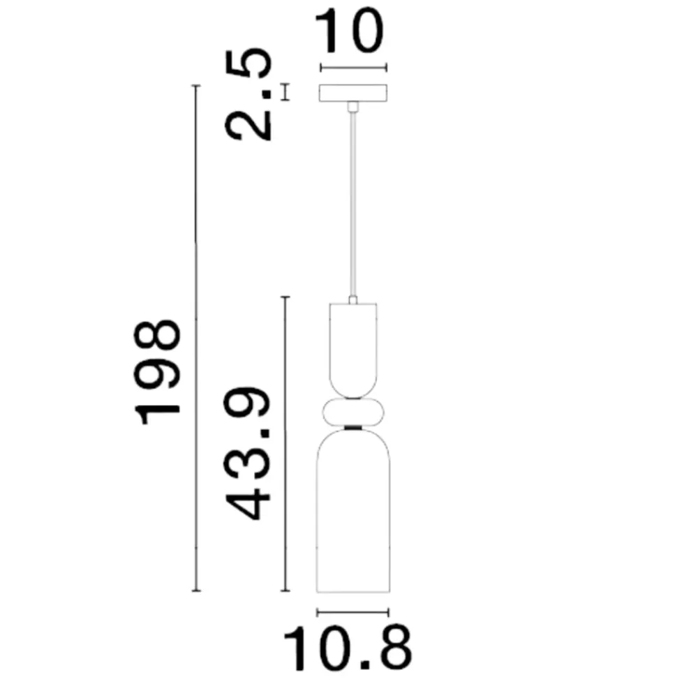 Lampade A Sospensione-Selezionato da Mazzolaluce Lampada a sospensione da comodino vetro multicolor