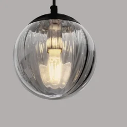 Lampade A Sospensione-Selezionato da Mazzolaluce Lampada a sospensione da cucina con sfera in vetro lavorato