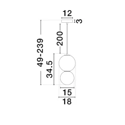 Lampade A Sospensione-Selezionato da Mazzolaluce Lampada a sospensione da cucina bordeaux diametro 18cm led 3000k