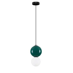 Lampade A Sospensione-Selezionato da Mazzolaluce Lampada a sospensione da cucina porcellana verde 18cm led 3000k