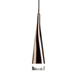 Lampade A Sospensione-Vivida International Lampada a sospensione design moderna oro rosa twist vivida led 5w 3000k fp
