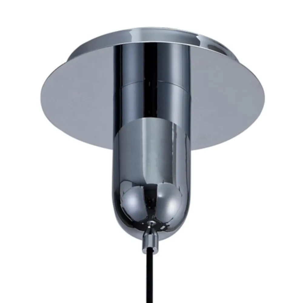 Lampade A Sospensione-Selezionato da Mazzolaluce Lampada a sospensione design vetro cromo grafite