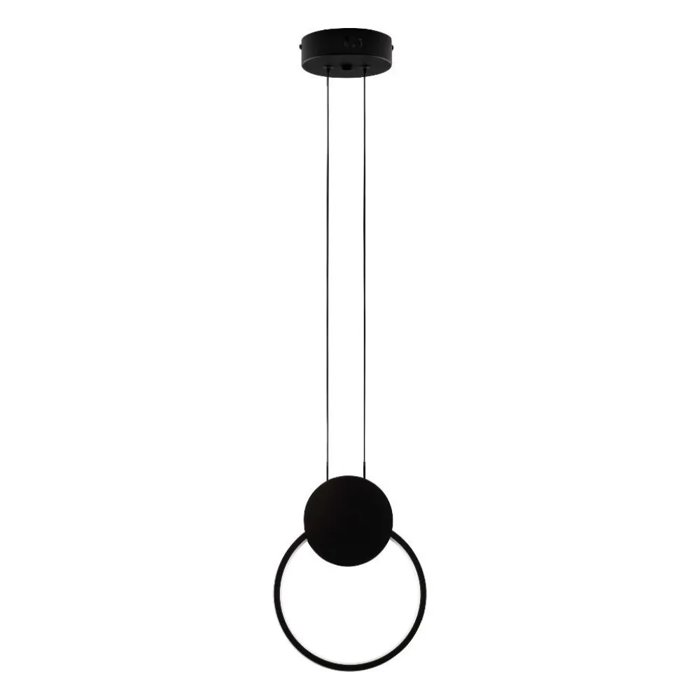 Lampade A Sospensione-Selezionato da Mazzolaluce Lampada a sospensione design mdoerno nera led 3000k