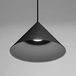 Lampade A Sospensione-Vivida International Lampada a sospensione design cono antracite vivida luminelle 30cm