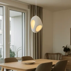 Lampade A Sospensione-Selezionato da Mazzolaluce Lampada a sospensione design moderno resina bianca
