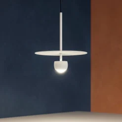Lampade A Sospensione-Selezionato da Mazzolaluce Lampada a sospensione design moderna bianca led 3000k per isola penisola