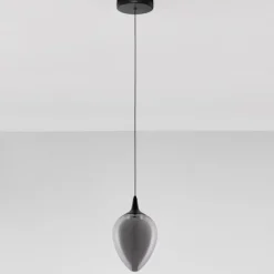 Lampade A Sospensione-Selezionato da Mazzolaluce Lampada a sospensione design moderna per isola cucina in vetro fume led 3000k