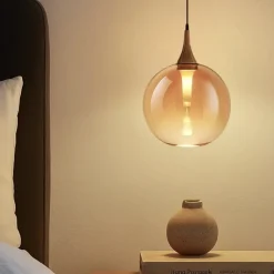 Lampade A Sospensione-Selezionato da Mazzolaluce Lampada a sospensione design sfera in vetro led 3000k