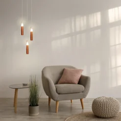 Lampade A Sospensione-Selezionato da Mazzolaluce Lampada a sospensione design antracite cilindro led 7w 3000k