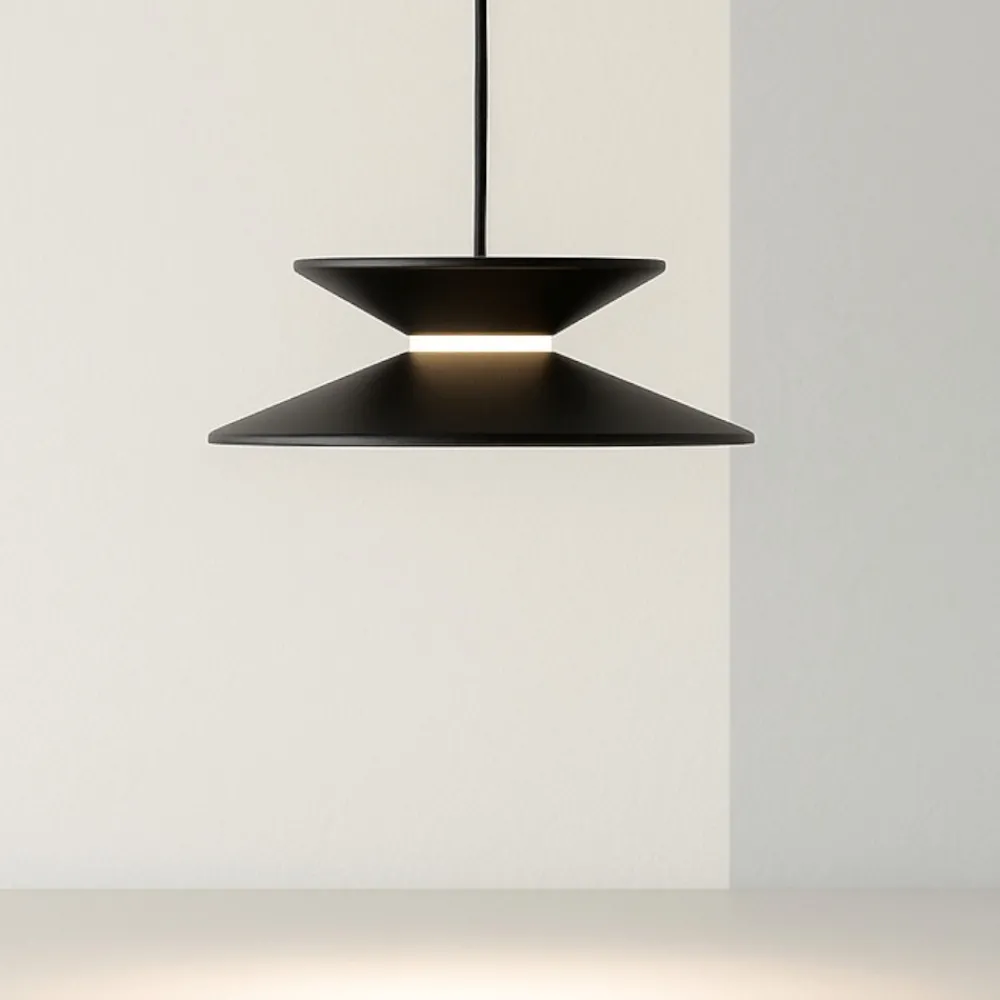 Lampade A Sospensione-Selezionato da Mazzolaluce Lampada a sospensione design moderna nero oro led 5w 3000k