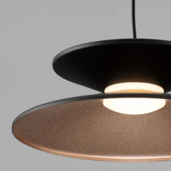 Lampade A Sospensione-Selezionato da Mazzolaluce Lampada a sospensione design moderna nero oro led 5w 3000k