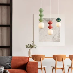 Lampade A Sospensione-Selezionato da Mazzolaluce Lampada a sospensione di ceramica verde design moderna