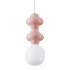 Lampade A Sospensione-Selezionato da Mazzolaluce Lampada a sospensione di ceramica rosa pastello moderna