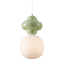 Lampade A Sospensione-Selezionato da Mazzolaluce Lampada a sospensione di ceramica verde pastello moderna