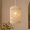Lampade A Sospensione-Selezionato da Mazzolaluce Lampada a sospensione di rattan avorio