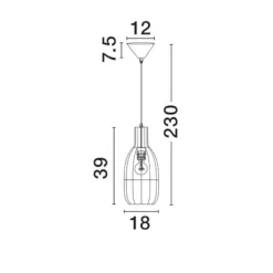 Lampade A Sospensione-Selezionato da Mazzolaluce Lampada a sospensione di rattan per comodino camera da letto corda sabbia