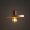 Lampade A Sospensione-Selezionato da Mazzolaluce Lampada a sospensione disco 30 cm di metallo sabbia mattone