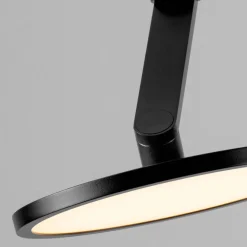 Lampade A Sospensione-Selezionato da Mazzolaluce Lampada a sospensione disco nero design moderna led 14w 3000k