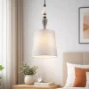 Lampade A Sospensione-Selezionato da Mazzolaluce Lampada a sospensione di tessuto ceramica per camera da letto