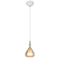 Lampade A Sospensione-Selezionato da Mazzolaluce Lampada a sospensione di vetro ambra trasparente moderna