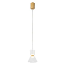 Lampade A Sospensione-Selezionato da Mazzolaluce Lampada a sospensione di vetro led 3000k oro luce biemissione