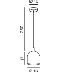 Lampade A Sospensione-Perenz Illuminazione Lampada a sospensione di vetro fume specchiato per isola coro perenz