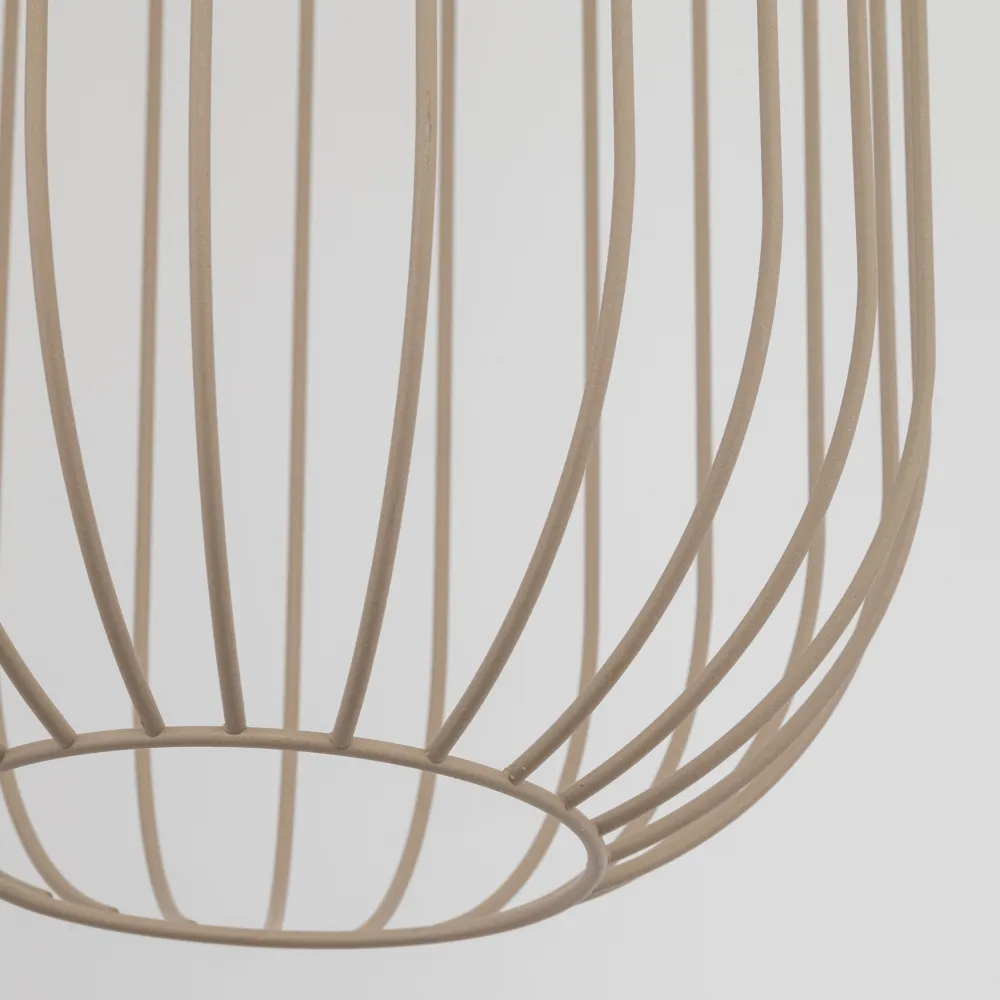 Lampade A Sospensione-Selezionato da Mazzolaluce Lampada a sospensione gabbia di metallo sabbia design moderno