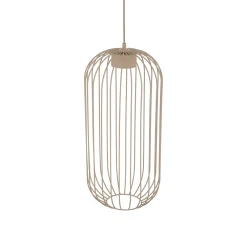 Lampade A Sospensione-Selezionato da Mazzolaluce Lampada a sospensione gabbia di metallo sabbia design moderno