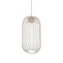 Lampade A Sospensione-Selezionato da Mazzolaluce Lampada a sospensione gabbia di metallo sabbia design moderno