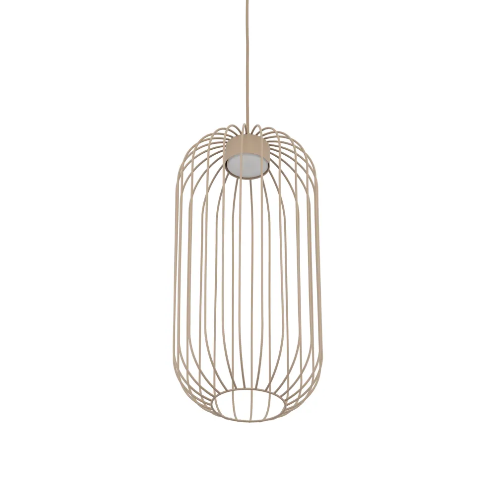 Lampade A Sospensione-Selezionato da Mazzolaluce Lampada a sospensione gabbia di metallo sabbia design moderno
