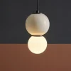 Lampade A Sospensione-Selezionato da Mazzolaluce Lampada a sospensione grigio led 3000k vetro porcellana